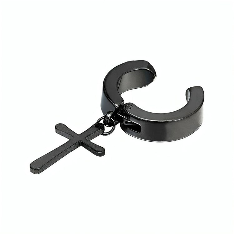 Серьга клипса крестик 1 шт - Основные контакты  