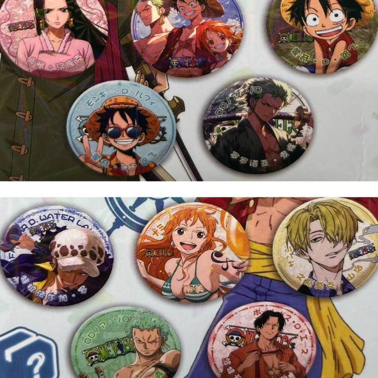 Колекційні сюрприз значки 75мм One Piece - Основні контакти 02