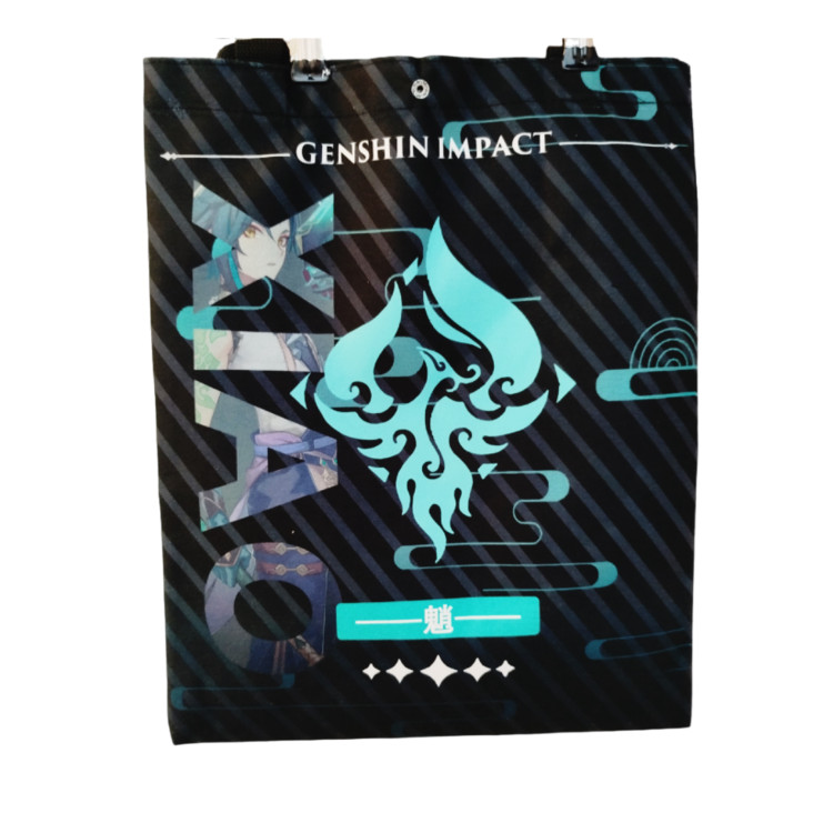Шоппер двухсторонний Genshin Impact на кнопке - Основные контакты 03