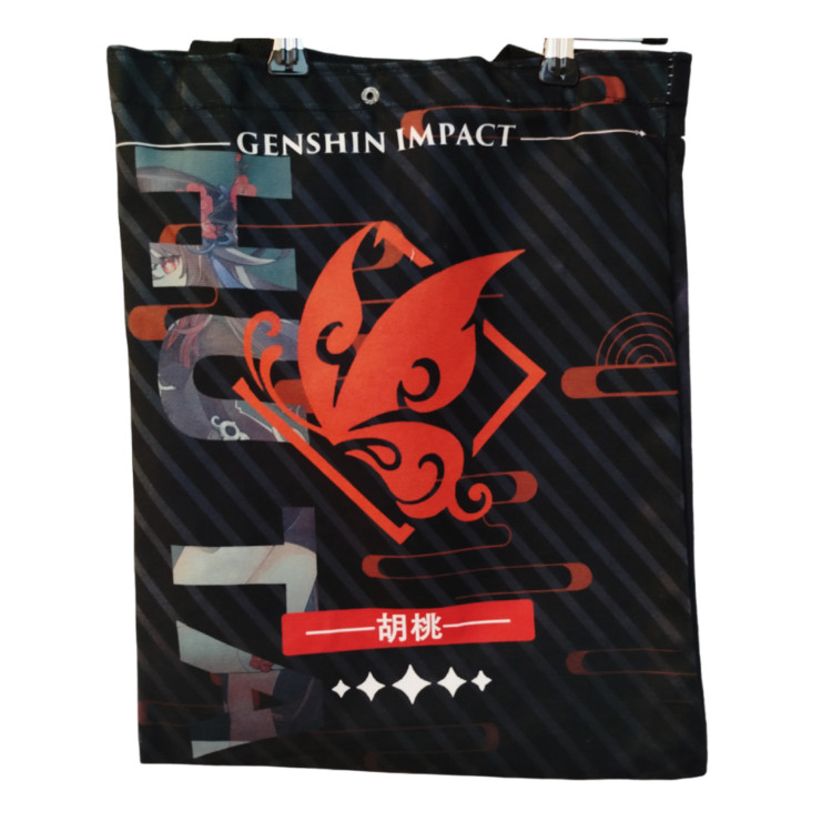 Шоппер двухсторонний Genshin Impact на кнопке - Основные контакты 02