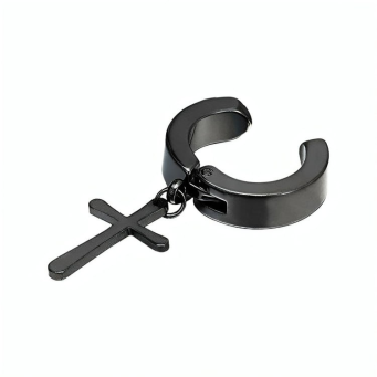 Серьга клипса крестик 1 шт - Основные контакты 