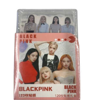 Набір наклейок у коробці 120 шт - Blackpink - Основні контакти 